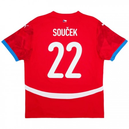 Fotbalové dres česká Republika Soucek 22 Domácí ME 2024 Krátký Rukáv